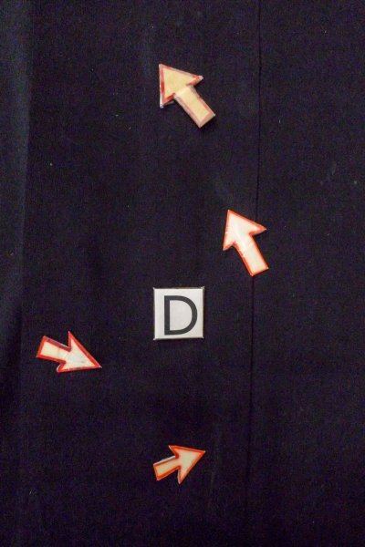 Photo14: O0805A Vintage Japanese kimono   Black MONTSUKI crests for women / Silk.    (Grade C) (14)