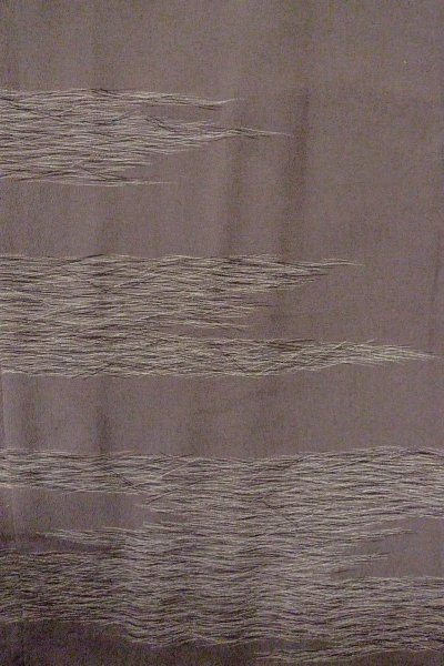 Photo4: O0805F Vintage Japanese kimono   Gray HAORI short jacket for women / Silk. Line,   (Grade B) (4)