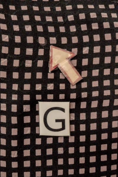 Photo20: O0805G Vintage Japanese kimono   Black HAORI short jacket for women / Silk. Plaid Checks   (Grade C) (20)