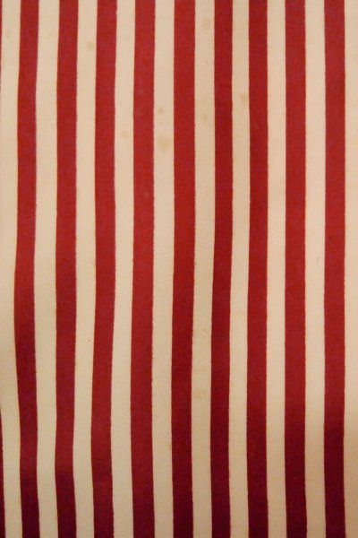 Photo7: O0805K Vintage Japanese kimono   Off White HAORI short jacket for women / Silk. Stripes   (Grade D) (7)