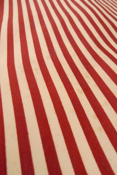 Photo10: O0805K Vintage Japanese kimono   Off White HAORI short jacket for women / Silk. Stripes   (Grade D) (10)