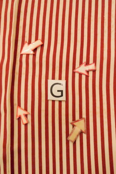 Photo20: O0805K Vintage Japanese kimono   Off White HAORI short jacket for women / Silk. Stripes   (Grade D) (20)