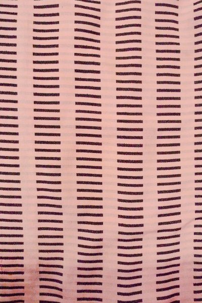 Photo4: O0805L Vintage Japanese kimono  Grayish Pink HAORI short jacket for women / Silk. Stripes   (Grade C) (4)