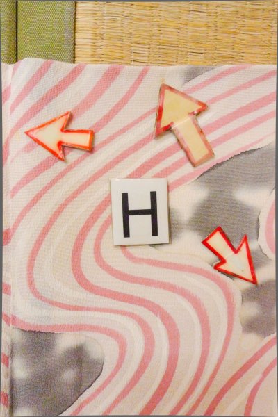 Photo20: O0805N Vintage Japanese kimono   Off White HAORI short jacket for women / Silk. Stream,   (Grade C) (20)