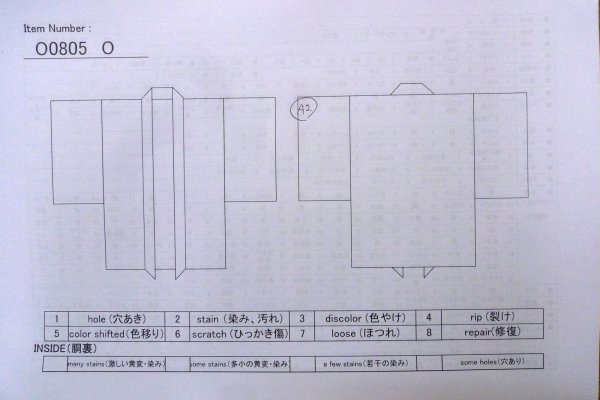 Photo13: O0805O Vintage Japanese kimono   Purple HAORI short jacket for women / Synthetic. Flower,   (Grade B) (13)