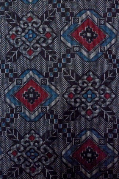 Photo7: Mint O0805P Vintage Japanese kimono   Gray HAORI short jacket for women / Silk. Flower,   (Grade A) (7)