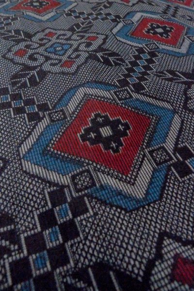 Photo10: Mint O0805P Vintage Japanese kimono   Gray HAORI short jacket for women / Silk. Flower,   (Grade A) (10)