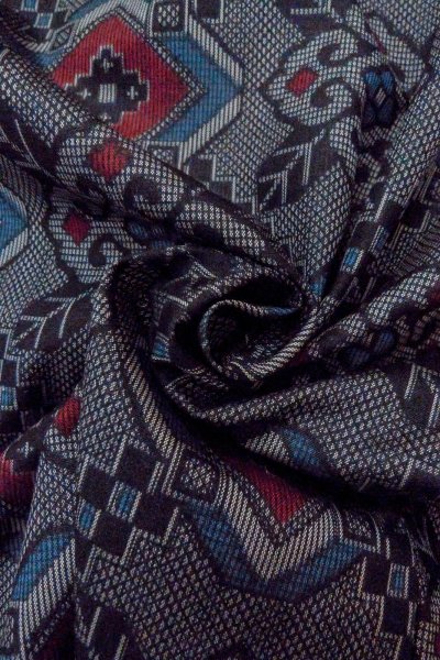 Photo11: Mint O0805P Vintage Japanese kimono   Gray HAORI short jacket for women / Silk. Flower,   (Grade A) (11)