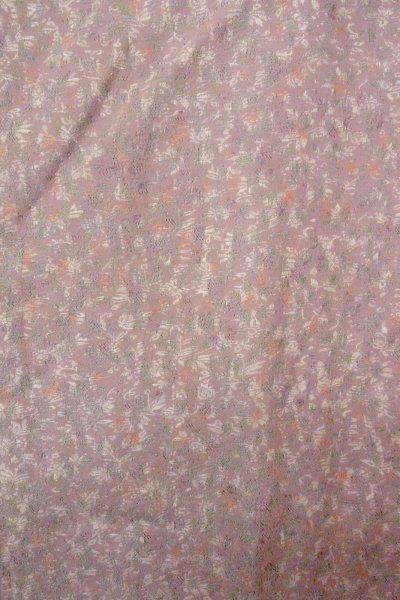 Photo3: O0805R Vintage Japanese kimono   Brown HAORI short jacket for women / Wool. Flower, There is repair part.  (Grade C) (3)