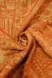 Photo12: Mint O0805W Vintage Japanese kimono  Dark Orange HAORI short jacket for women / Silk. House,   (Grade A) (12)