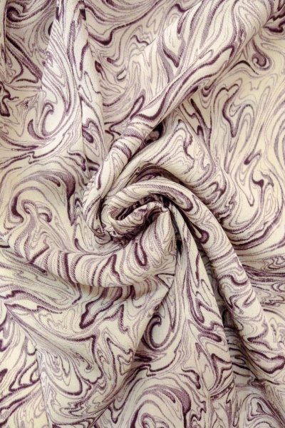 Photo11: O0805X Vintage Japanese kimono   White HAORI short jacket for women / Silk. Wood grain pattern   (Grade C) (11)