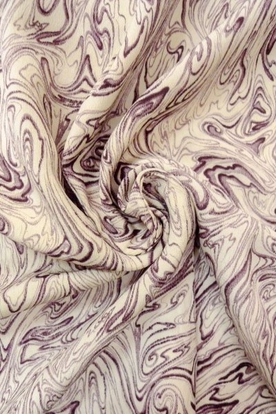 Photo12: O0805X Vintage Japanese kimono   White HAORI short jacket for women / Silk. Wood grain pattern   (Grade C) (12)