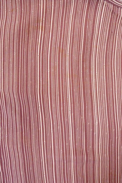 Photo3: O0805Z Vintage Japanese kimono  Dark Dark Red HAORI short jacket for women / Silk. Bamboo    There are stains.  (Grade B) (3)