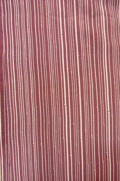 Photo5: O0805Z Vintage Japanese kimono  Dark Dark Red HAORI short jacket for women / Silk. Bamboo    There are stains.  (Grade B) (5)