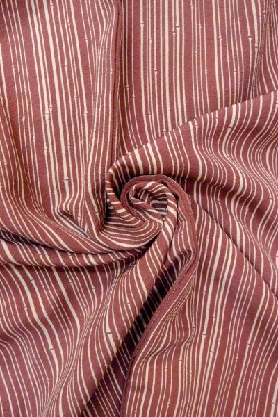 Photo12: O0805Z Vintage Japanese kimono  Dark Dark Red HAORI short jacket for women / Silk. Bamboo    There are stains.  (Grade B) (12)