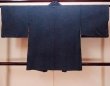 Photo2: Mint O0806A Vintage Japanese kimono  Dark Indigo Blue HAORI short jacket for women / Silk. Dot   (Grade A) (2)