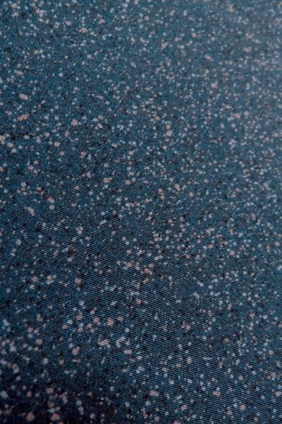 Photo9: Mint O0806A Vintage Japanese kimono  Dark Indigo Blue HAORI short jacket for women / Silk. Dot   (Grade A) (9)