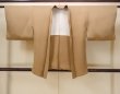 Photo1: O0806B Vintage Japanese kimono  Light Beige HAORI short jacket for women / Silk.    (Grade B) (1)