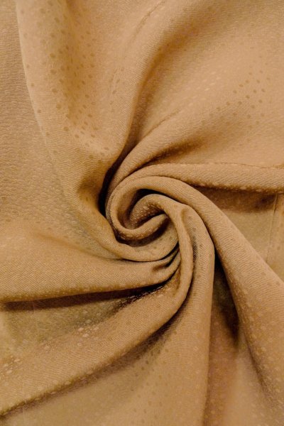 Photo8: O0806B Vintage Japanese kimono  Light Beige HAORI short jacket for women / Silk.    (Grade B) (8)