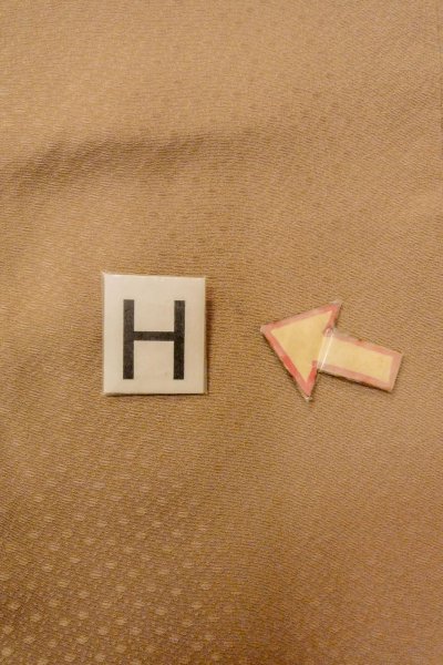 Photo18: O0806B Vintage Japanese kimono  Light Beige HAORI short jacket for women / Silk.    (Grade B) (18)