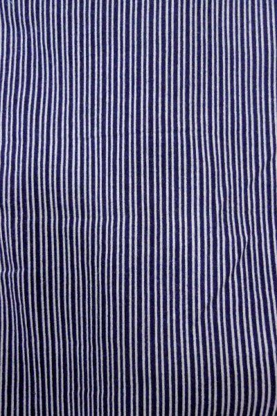Photo5: O0826B Vintage Japanese kimono   Indigo Blue YUKATA summer(made in Japan) for men / Cotton. Stripes   (Grade C) (5)