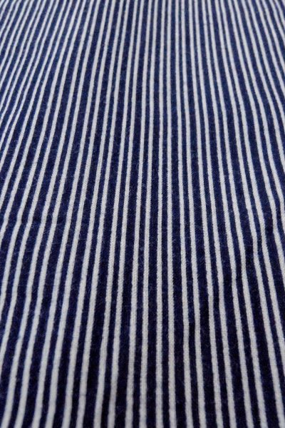 Photo9: O0826B Vintage Japanese kimono   Indigo Blue YUKATA summer(made in Japan) for men / Cotton. Stripes   (Grade C) (9)