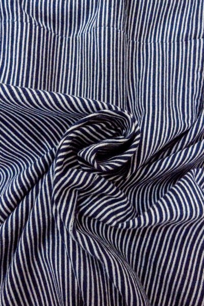 Photo11: O0826B Vintage Japanese kimono   Indigo Blue YUKATA summer(made in Japan) for men / Cotton. Stripes   (Grade C) (11)