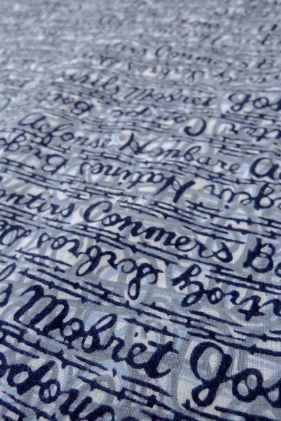 Photo8: O0826C Vintage Japanese kimono   Indigo Blue YUKATA summer(made in Japan) for men / Cotton.    (Grade C) (8)