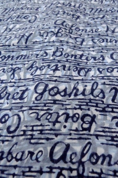 Photo9: O0826C Vintage Japanese kimono   Indigo Blue YUKATA summer(made in Japan) for men / Cotton.    (Grade C) (9)