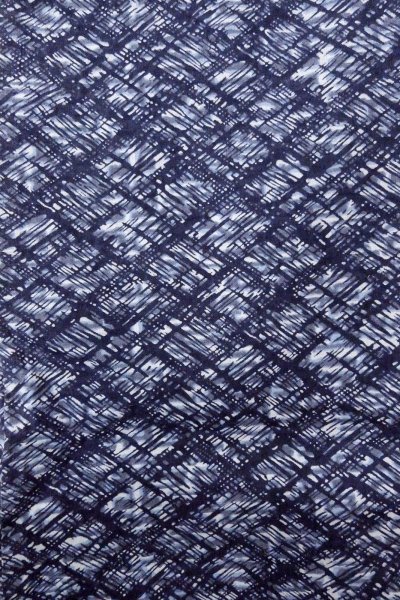 Photo5: O0826D Vintage Japanese kimono   Indigo Blue YUKATA summer(made in Japan) for men / Linen. Abstract pattern More damages.  (Grade D) (5)