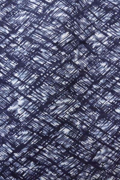 Photo6: O0826D Vintage Japanese kimono   Indigo Blue YUKATA summer(made in Japan) for men / Linen. Abstract pattern More damages.  (Grade D) (6)