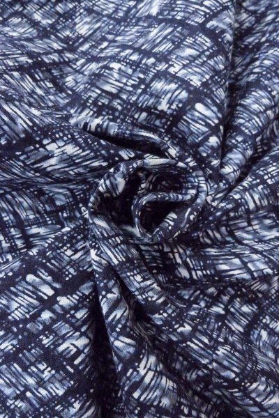 Photo11: O0826D Vintage Japanese kimono   Indigo Blue YUKATA summer(made in Japan) for men / Linen. Abstract pattern More damages.  (Grade D) (11)