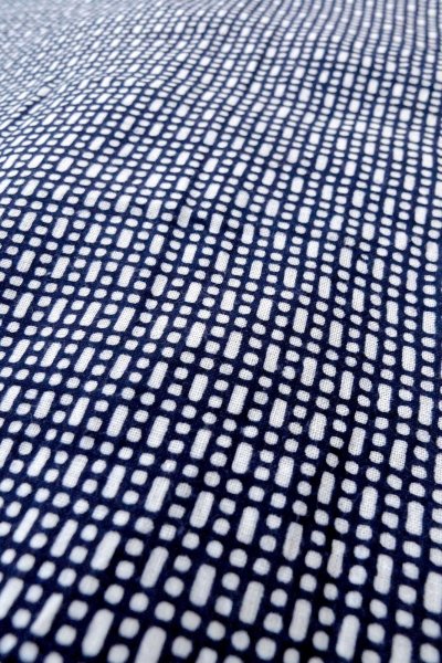 Photo8: O0826E Vintage Japanese kimono   Indigo Blue YUKATA summer(made in Japan) for men / Cotton. Abstract pattern   (Grade C) (8)