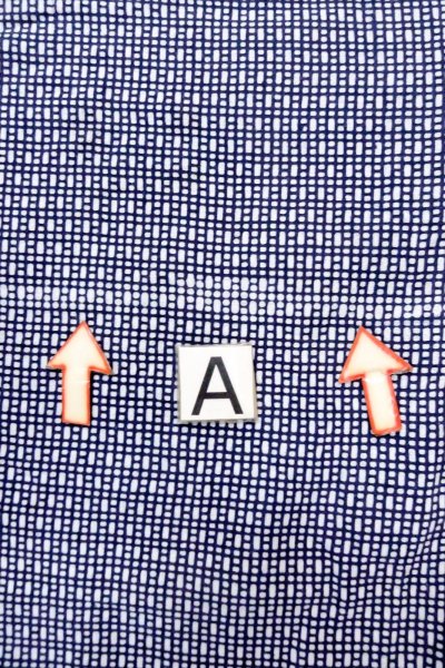 Photo14: O0826E Vintage Japanese kimono   Indigo Blue YUKATA summer(made in Japan) for men / Cotton. Abstract pattern   (Grade C) (14)