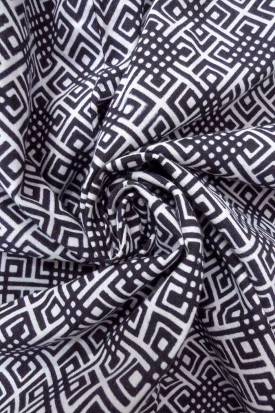 Photo11: O0826F Vintage Japanese kimono   Indigo Blue YUKATA summer(made in Japan) for women / Cotton. Geometrical pattern   (Grade B) (11)