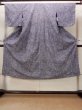 Photo1: O0826G Vintage Japanese kimono   Indigo Blue YUKATA summer(made in Japan) for women / Cotton. Plaid Checks,   (Grade D) (1)