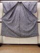 Photo2: O0826G Vintage Japanese kimono   Indigo Blue YUKATA summer(made in Japan) for women / Cotton. Plaid Checks,   (Grade D) (2)