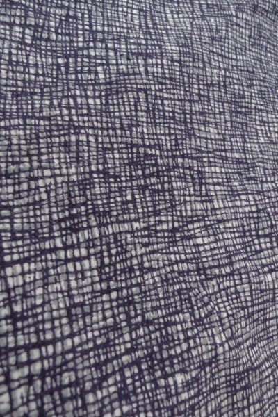 Photo8: O0826G Vintage Japanese kimono   Indigo Blue YUKATA summer(made in Japan) for women / Cotton. Plaid Checks,   (Grade D) (8)