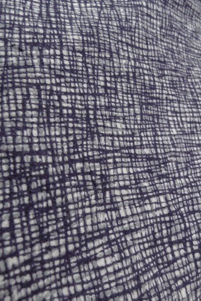 Photo9: O0826G Vintage Japanese kimono   Indigo Blue YUKATA summer(made in Japan) for women / Cotton. Plaid Checks,   (Grade D) (9)