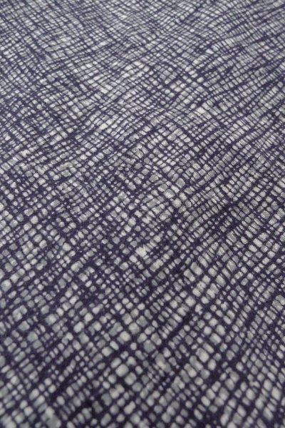 Photo10: O0826G Vintage Japanese kimono   Indigo Blue YUKATA summer(made in Japan) for women / Cotton. Plaid Checks,   (Grade D) (10)