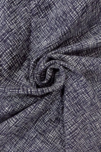 Photo12: O0826G Vintage Japanese kimono   Indigo Blue YUKATA summer(made in Japan) for women / Cotton. Plaid Checks,   (Grade D) (12)