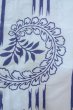 Photo5: O0826H Vintage Japanese kimono  Light Light Blue YUKATA summer(made in Japan) for women / Cotton. Japanese wisteria,   (Grade D) (5)