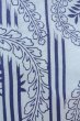 Photo7: O0826H Vintage Japanese kimono  Light Light Blue YUKATA summer(made in Japan) for women / Cotton. Japanese wisteria,   (Grade D) (7)