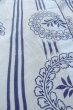 Photo10: O0826H Vintage Japanese kimono  Light Light Blue YUKATA summer(made in Japan) for women / Cotton. Japanese wisteria,   (Grade D) (10)