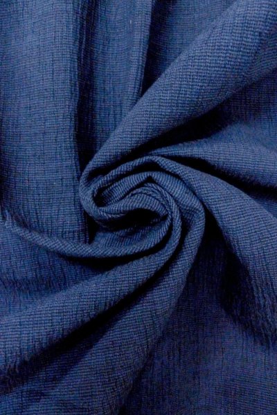 Photo12: O0826I Vintage Japanese kimono  Dark Indigo Blue YUKATA summer(made in Japan) for women / Cotton. Line   (Grade D) (12)