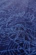 Photo8: O0826S Vintage Japanese kimono   Indigo Blue KOMON dyed for women / Silk. Bamboo leaf,   (Grade B) (8)