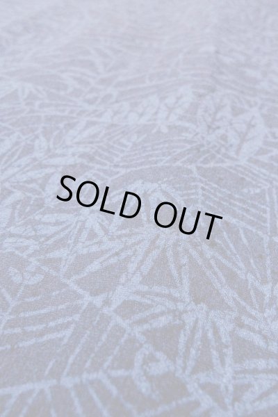 Photo8: O0826S Vintage Japanese kimono   Indigo Blue KOMON dyed for women / Silk. Bamboo leaf,   (Grade B) (8)