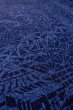 Photo10: O0826S Vintage Japanese kimono   Indigo Blue KOMON dyed for women / Silk. Bamboo leaf,   (Grade B) (10)