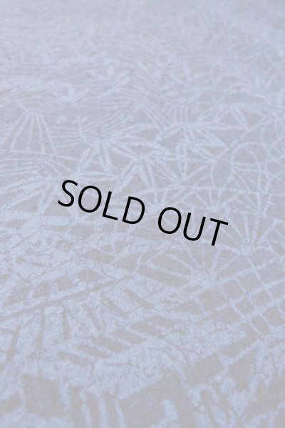 Photo10: O0826S Vintage Japanese kimono   Indigo Blue KOMON dyed for women / Silk. Bamboo leaf,   (Grade B) (10)