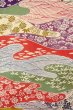 Photo3: O0826U Vintage Japanese kimono   Multi Color KOMON dyed for women / Silk. Chrysanthemum,   (Grade B) (3)